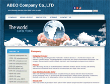 Tablet Screenshot of abeo-tech.com